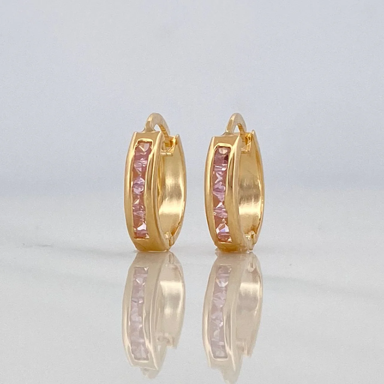 Candongas Carril 0.85 g / 1/2 in Oro Amarillo 18K - Image 4