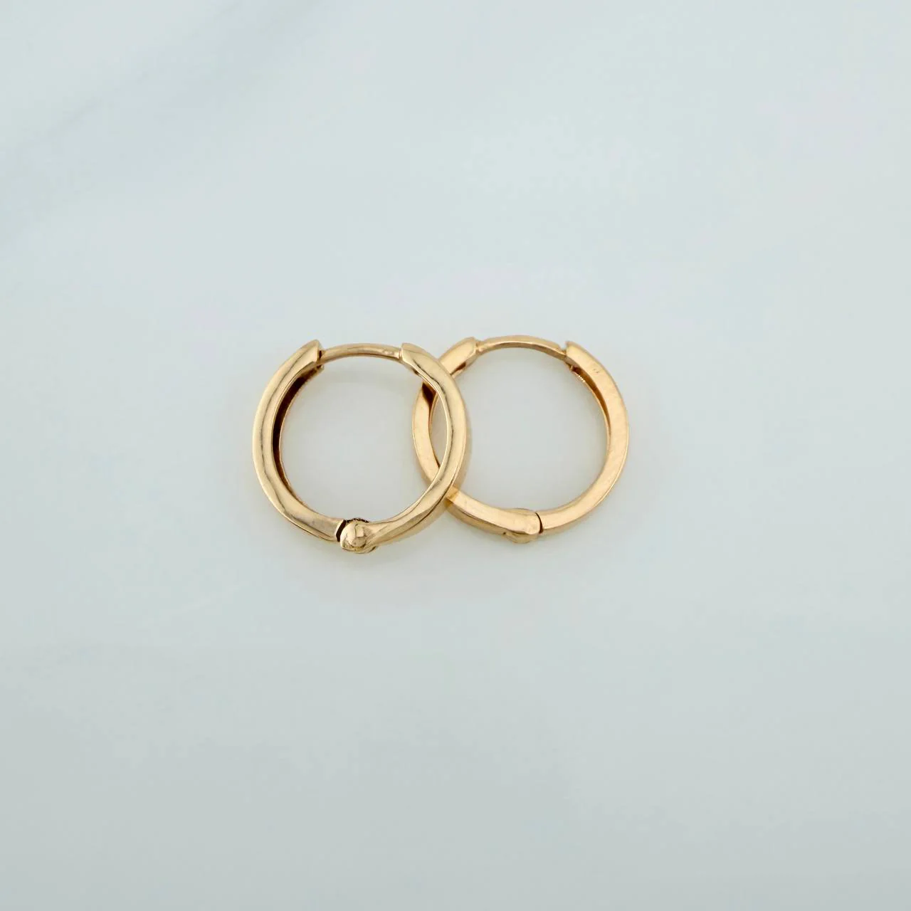 Candongas Carril 1.65gr / 1/2 in / Oro Amarillo 18K & - Image 3