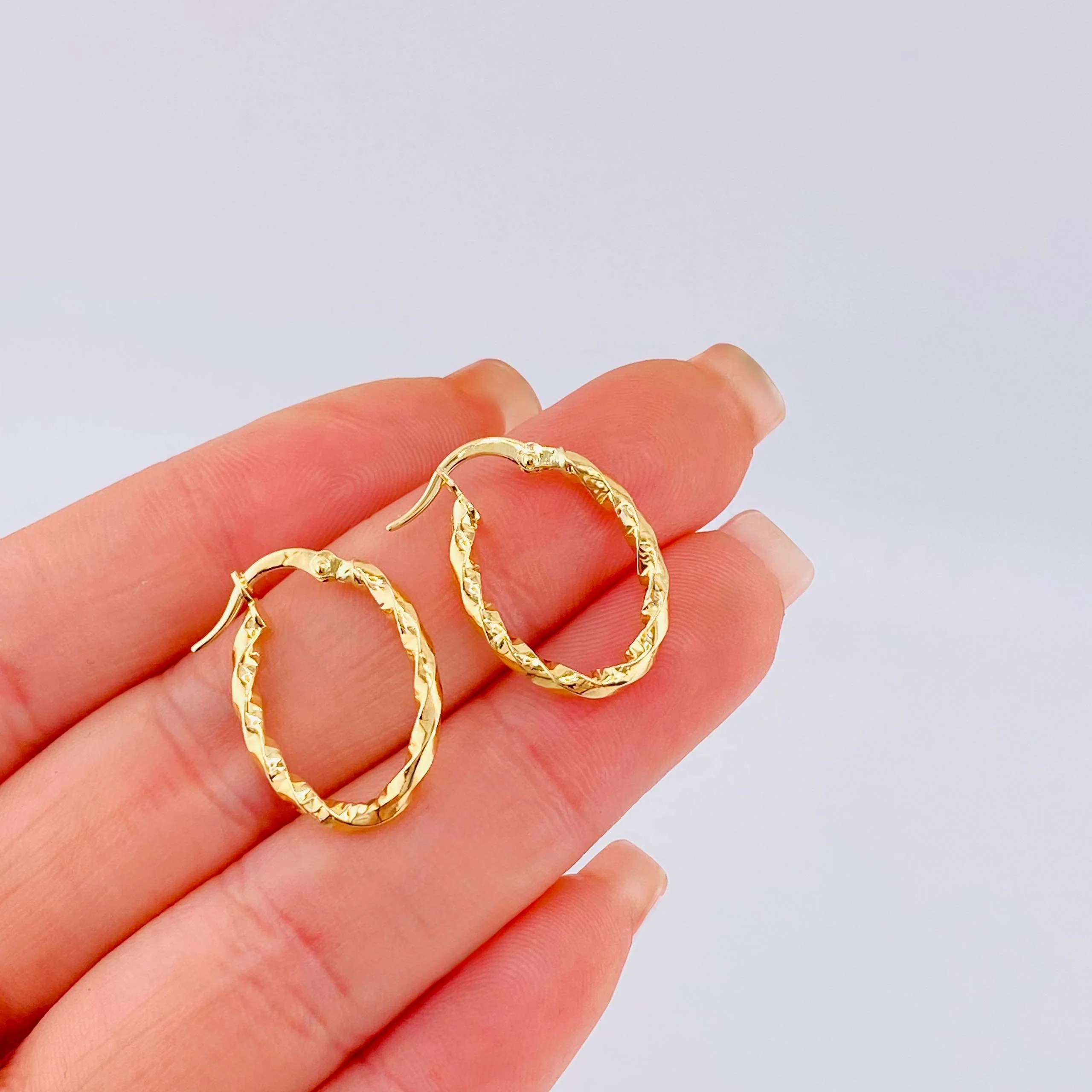Candongas Dyla 1.3gr / 1 in / Oro Amarillo 18K - Image 5