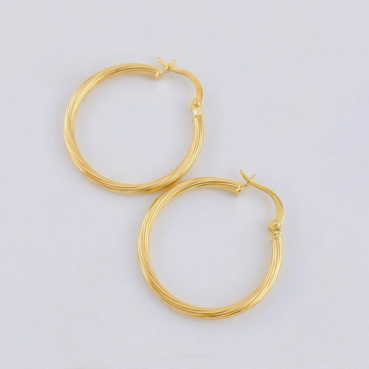 Candongas Espiral 1.6 g / 1/4 in Oro Amarillo 18K - Image 3