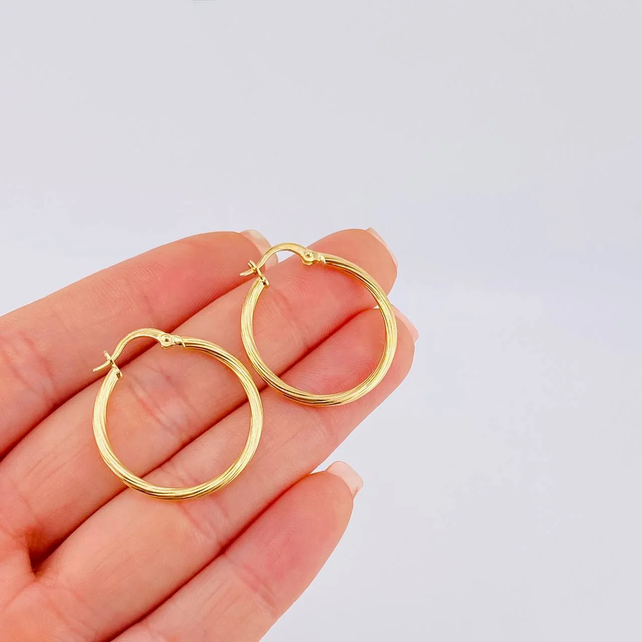 Candongas Espiral 1.6 g / 1/4 in Oro Amarillo 18K - Image 4