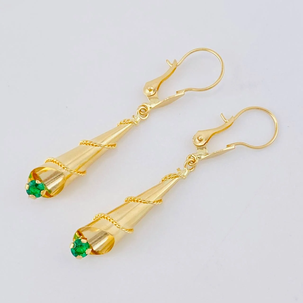 Candongas Lagrima 1.7 g / 1 1/2 in Oro Amarillo 18K - Image 2