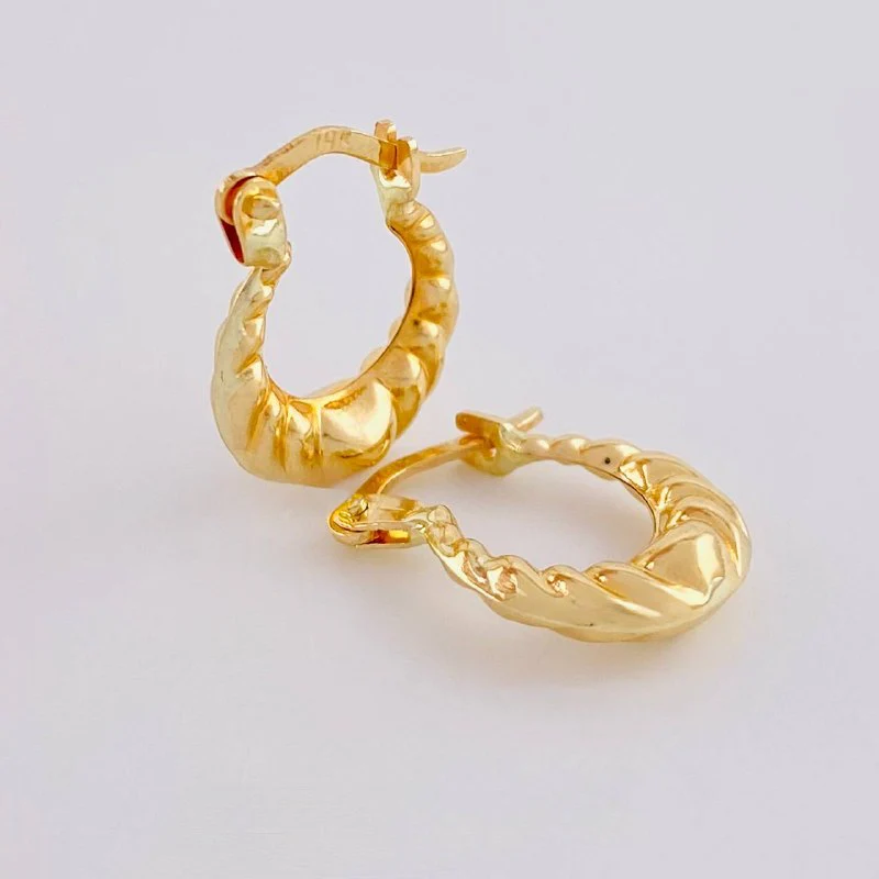 Candongas Marinilla 1.1 g / 1/2 in Oro Amarillo 18K - Image 3