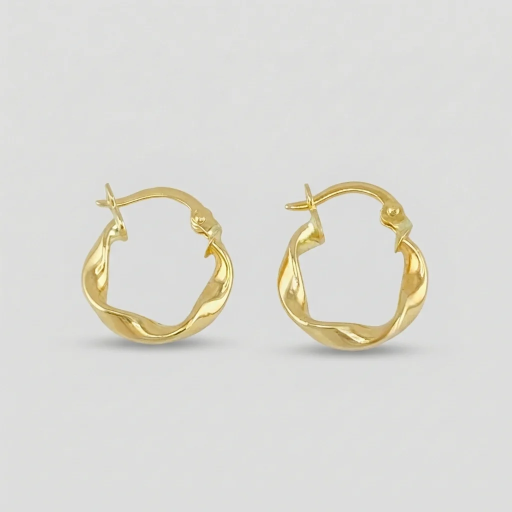 Candongas Melcocha 1 g / 1/2 in Oro Amarillo 18K