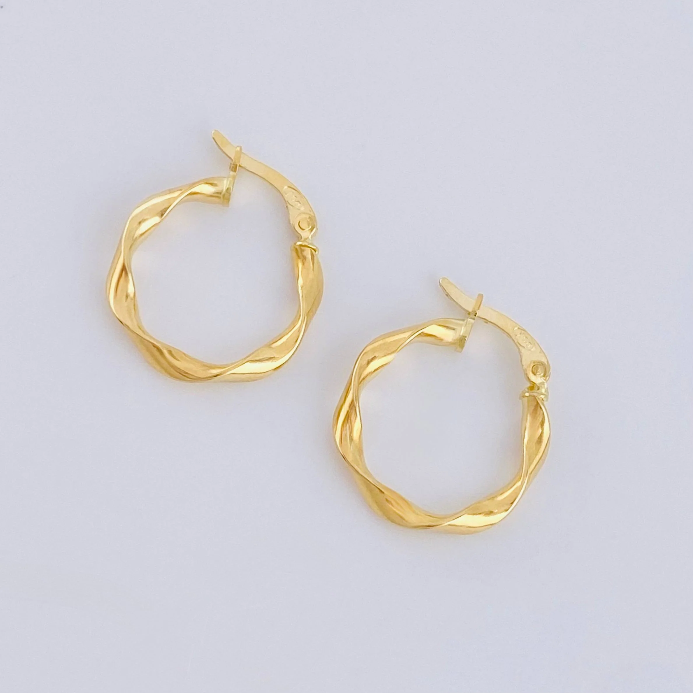 Candongas Melcocha 1.5 g / 3/4 in Oro Amarillo 18K - Image 2