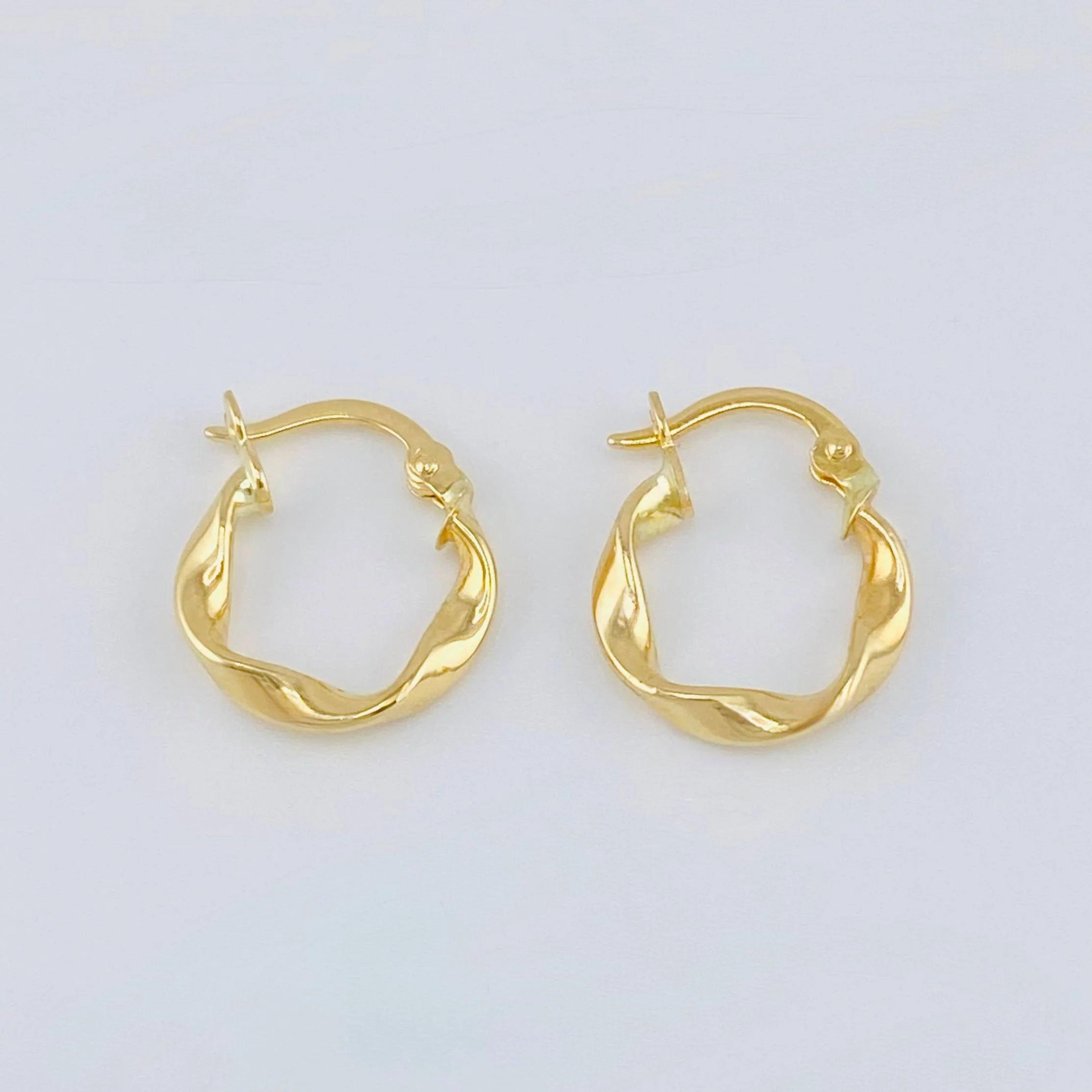 Candongas Melcocha 1 g / 3/4 in Oro Amarillo 18K - Image 2