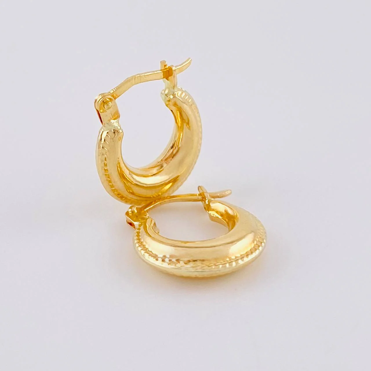 Candongas Meza 1.45 g / 1/2 in Oro Amarillo 18K - Image 3