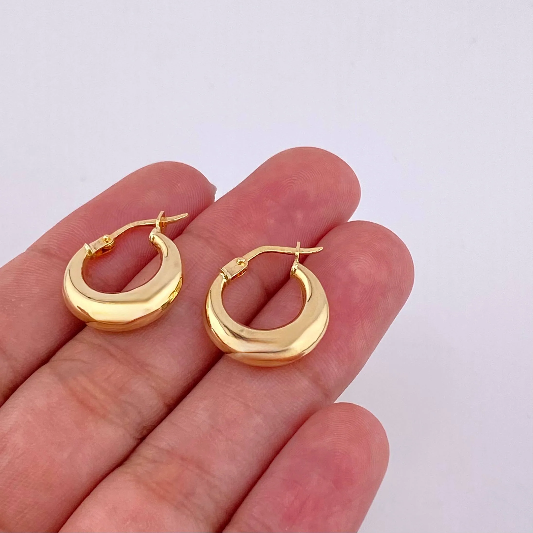 Candongas Olga 1.65 g / 3/4 in Oro Amarillo 18K - Image 3