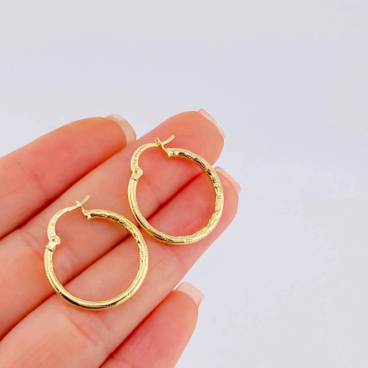 Candongas Rox 1.45 g / 3/4 in Oro Amarillo 18K - Image 4