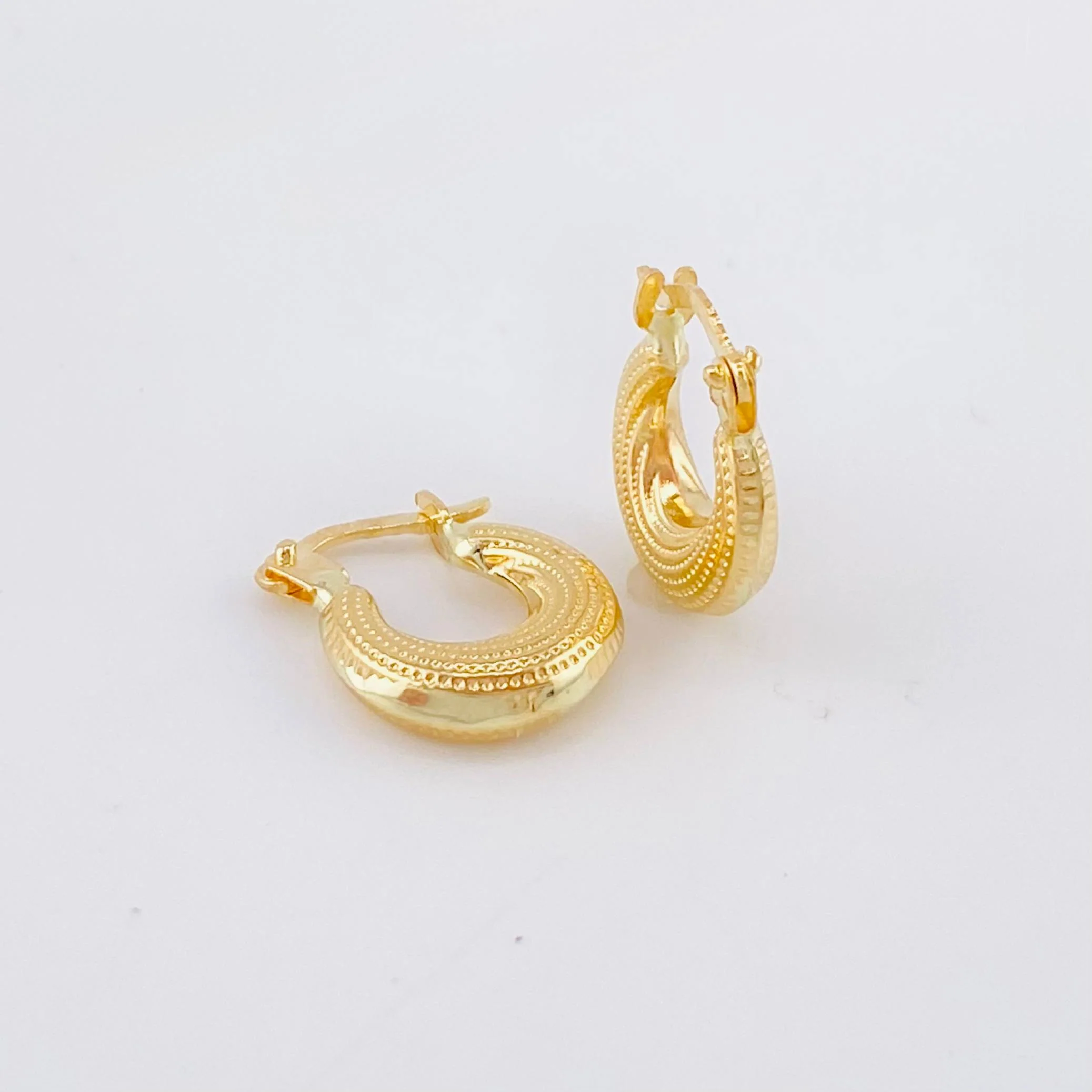 Candongas Salo 1.2gr / 1/2 in / Oro Amarillo 18K - Image 3