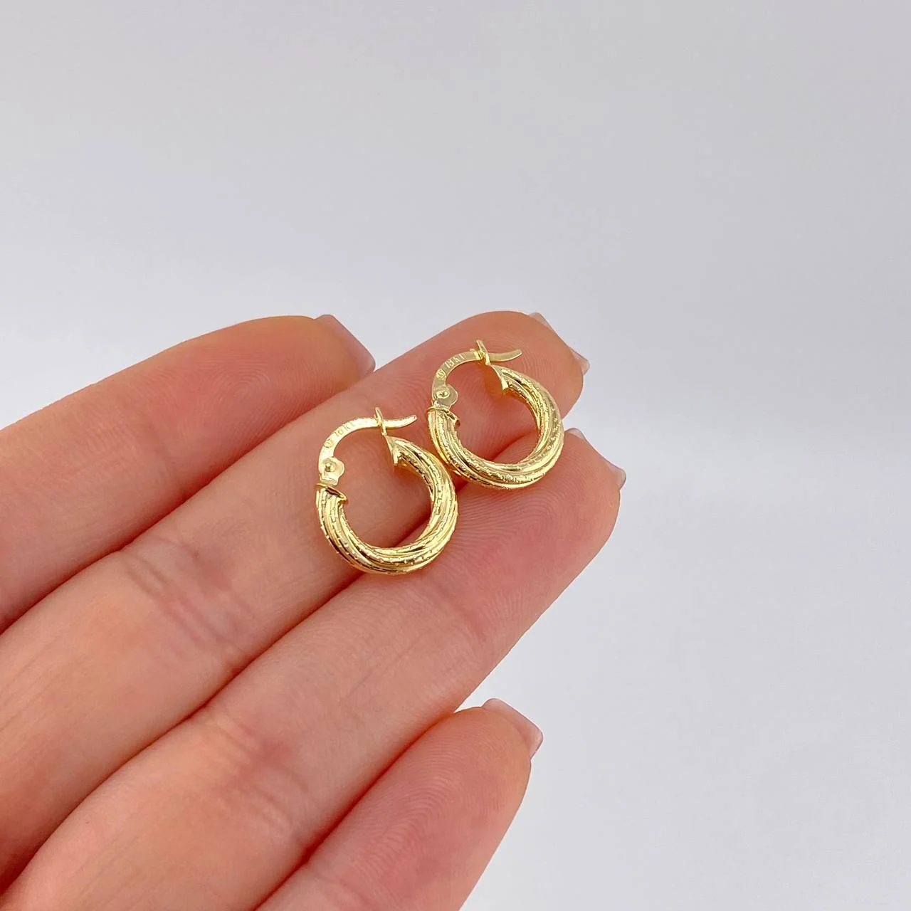 Candongas Sofi 0.9 g / 1 in Oro Amarillo 18K - Image 2
