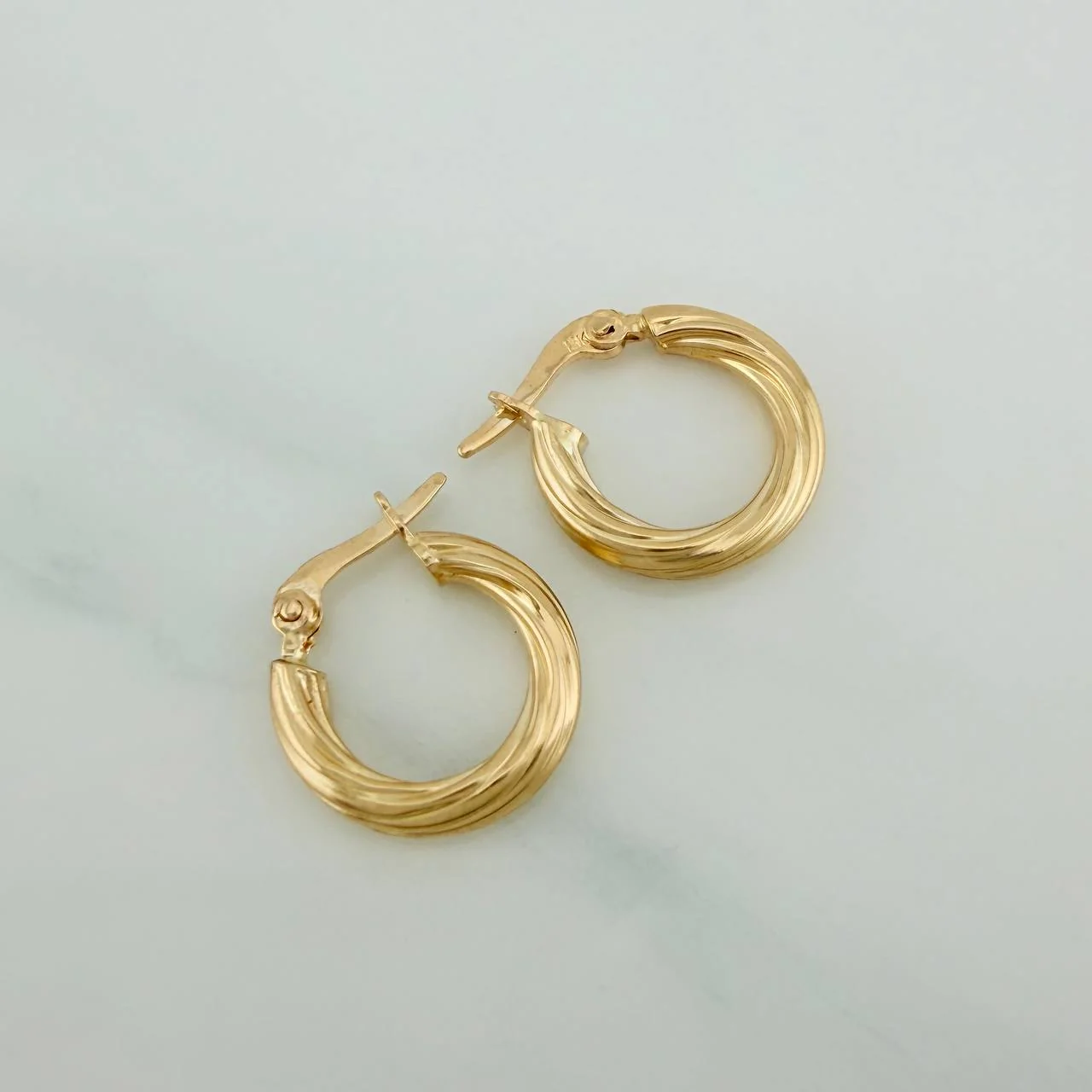 Candongas Sofi 1.25gr / 1/2 in / Oro Amarillo 18K % - Image 3