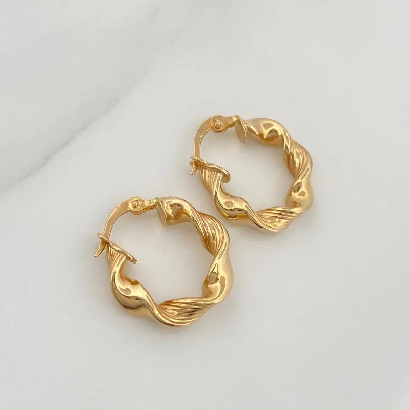 Candongas Valen 2gr / 3/4 in / Oro Amarillo 18K & - Image 3