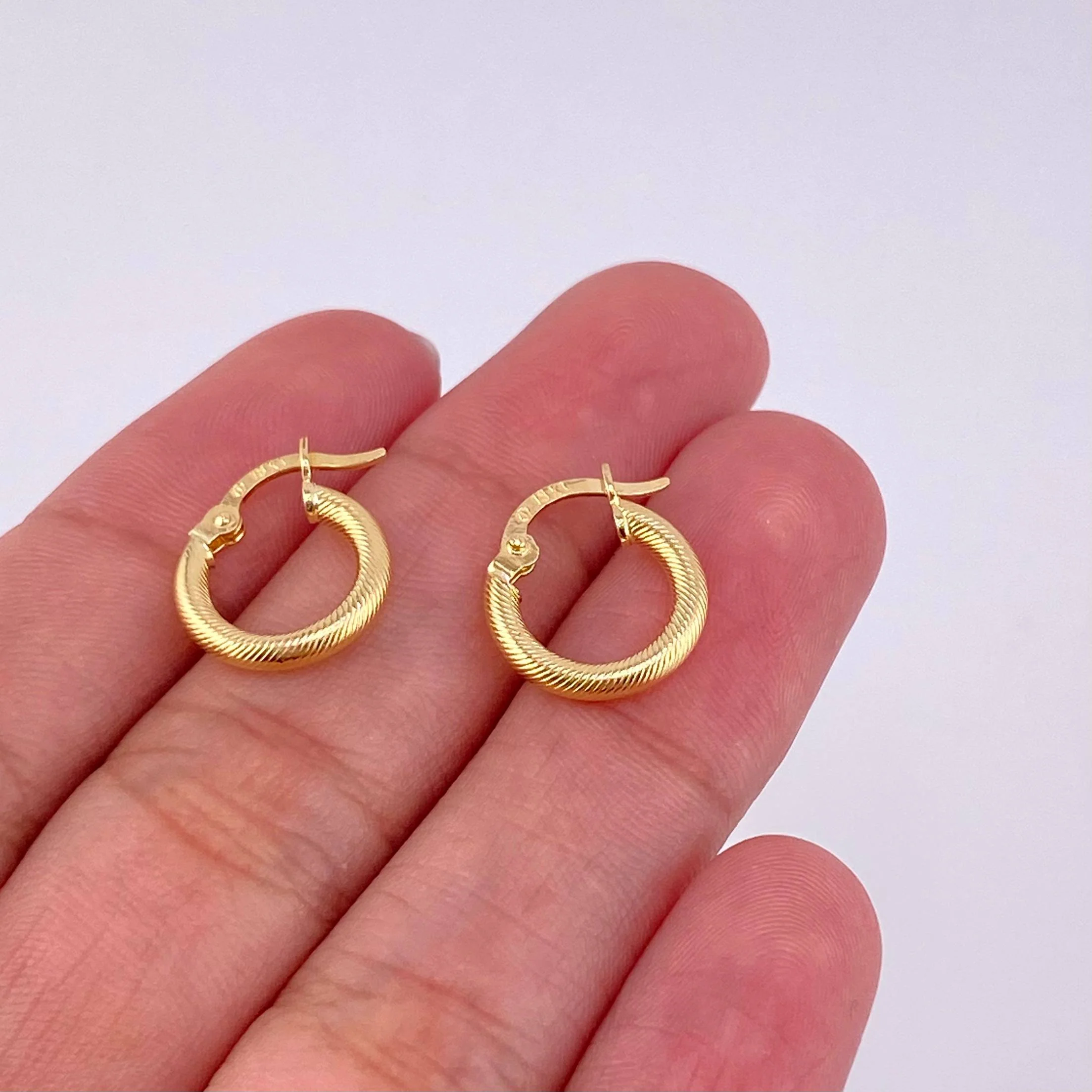 Candongas Zion 1g / 1/2 in Oro Amarillo 18K - Image 4