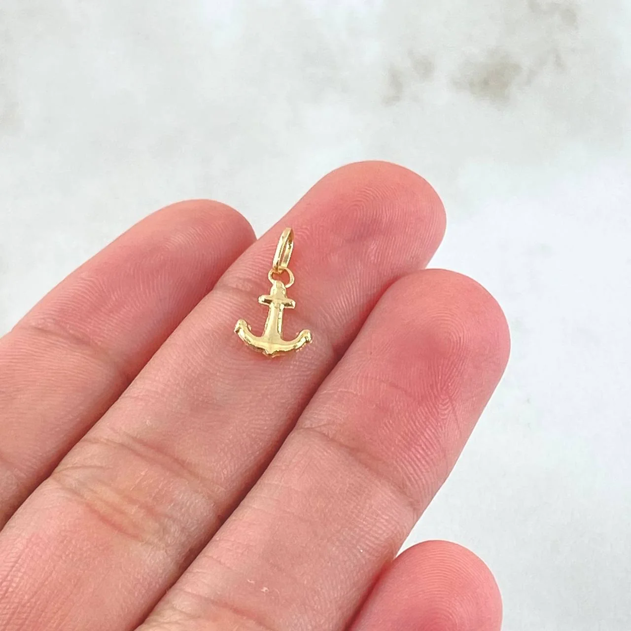 Dije Ancla 0.2 g / 3/4 in Oro Amarillo 18K - Image 4