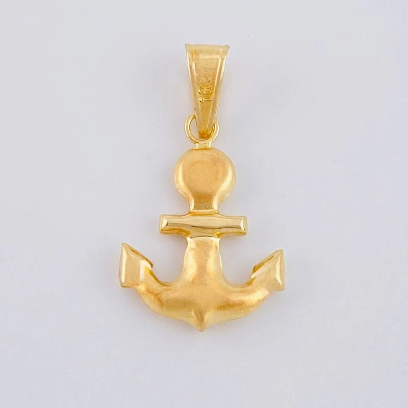 Dije Ancla Mate 1.05 g / 1 in Oro Amarillo 18K