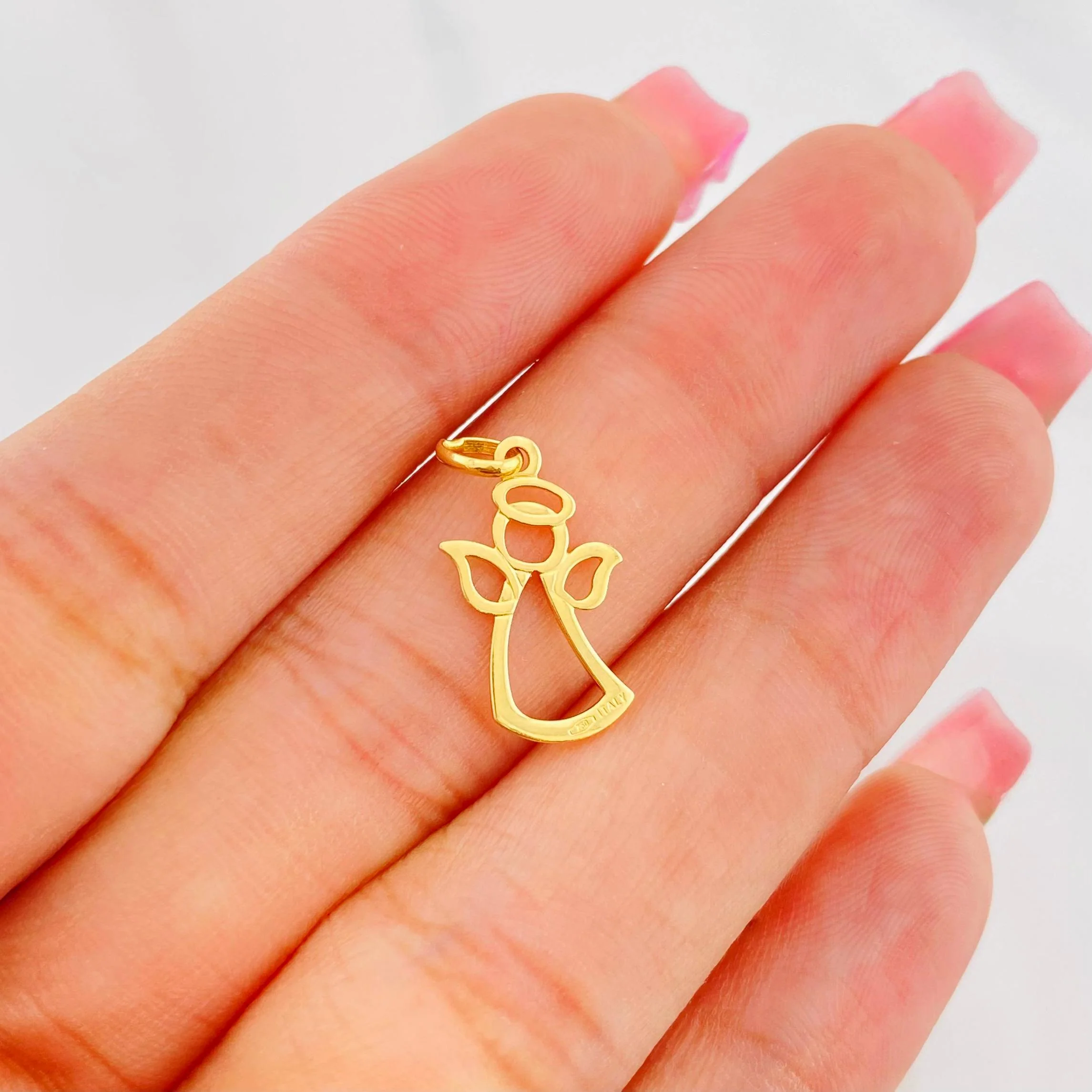 Dije Angel 0.75g / 3/4 in Oro Amarillo 18K - Image 4