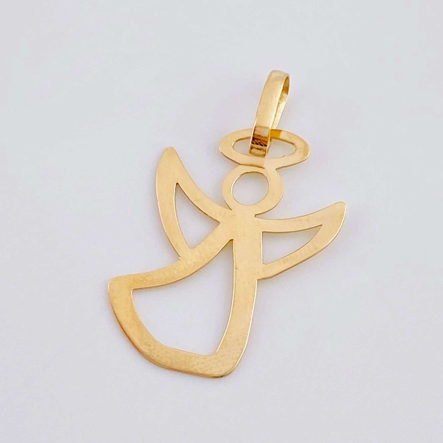 Dije Angel Silueta 0.4 g / 3/4 in Oro Amarillo 18K - Image 3