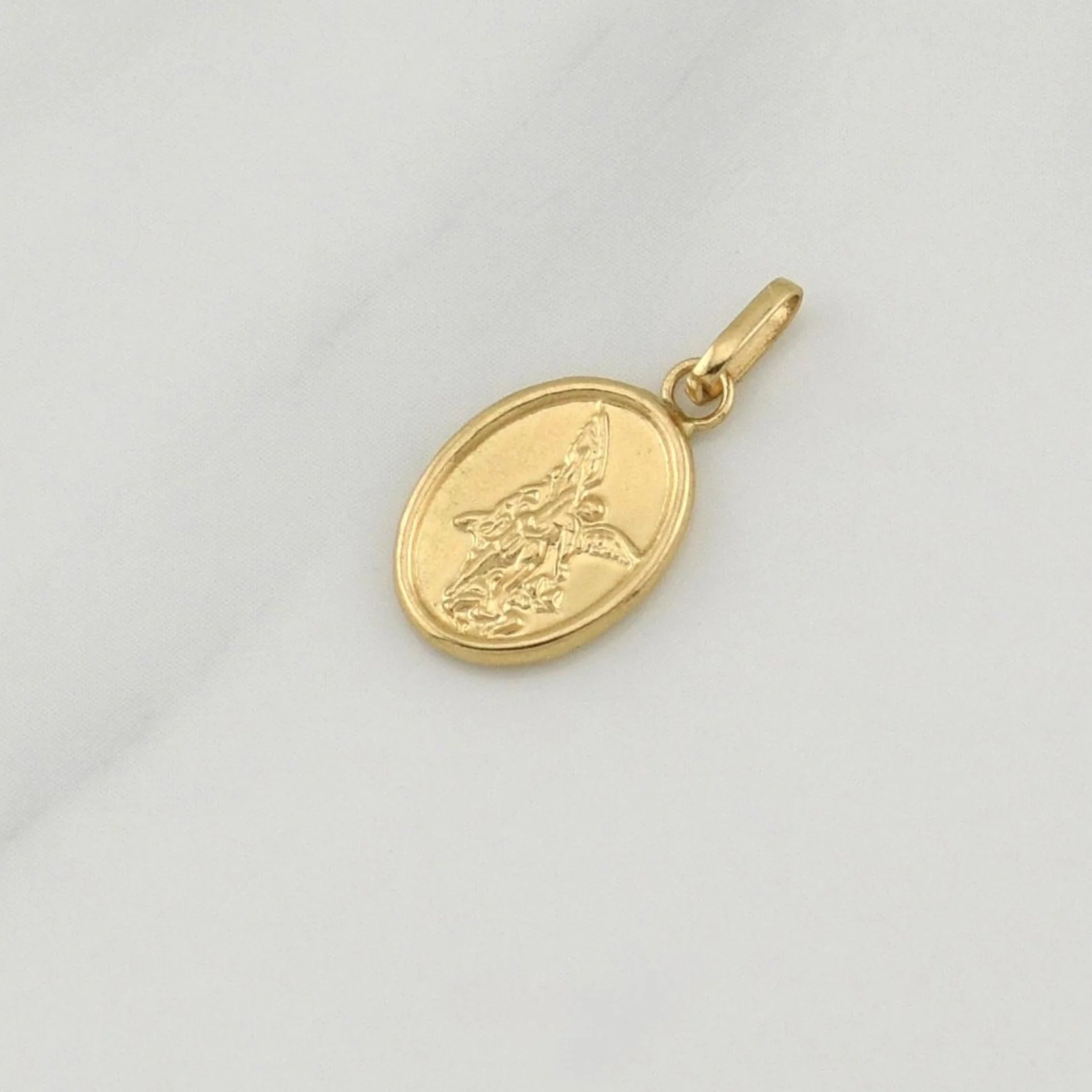 Dije Arcangel San Miguel 0.4 g / 3/4 in Oro Amarillo 18K - Image 2