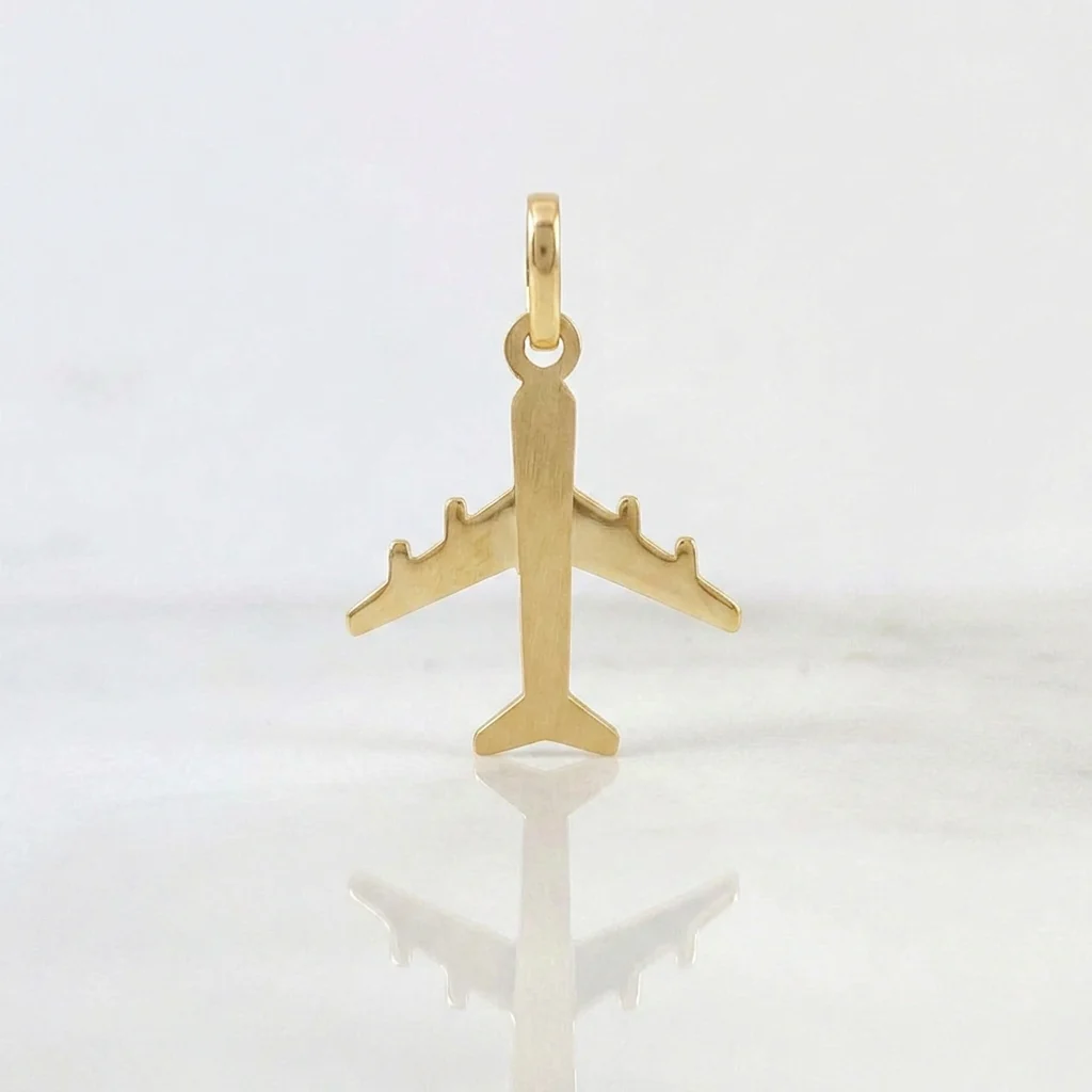 Dije Avion 1.2g / 1 in Oro Amarillo 18K