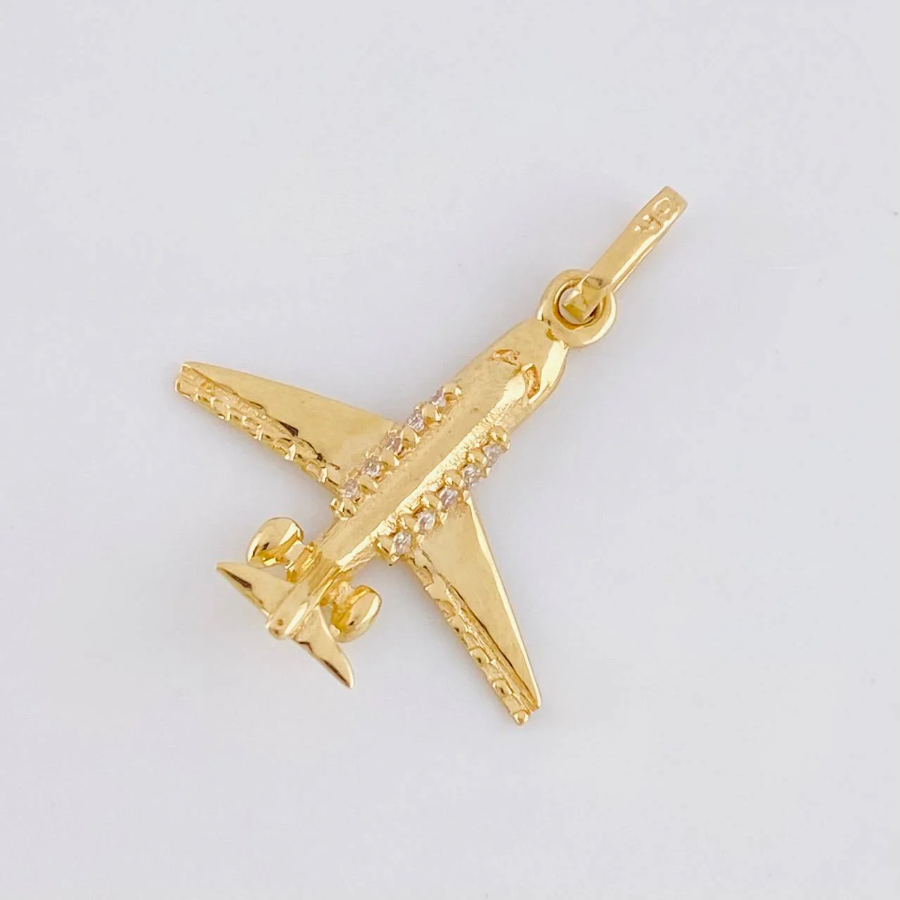 Dije Avion 1.2g / 3/4 in Oro Amarillo 18K - Image 3