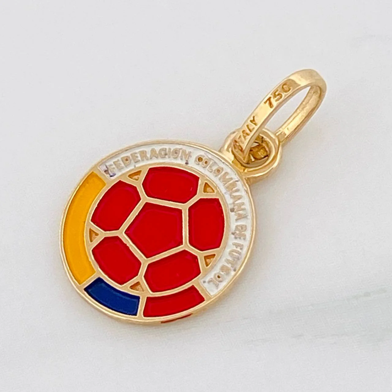 Dije Balon Futbol 1.15g / 3/4 in Oro Amarillo 18K - Image 3