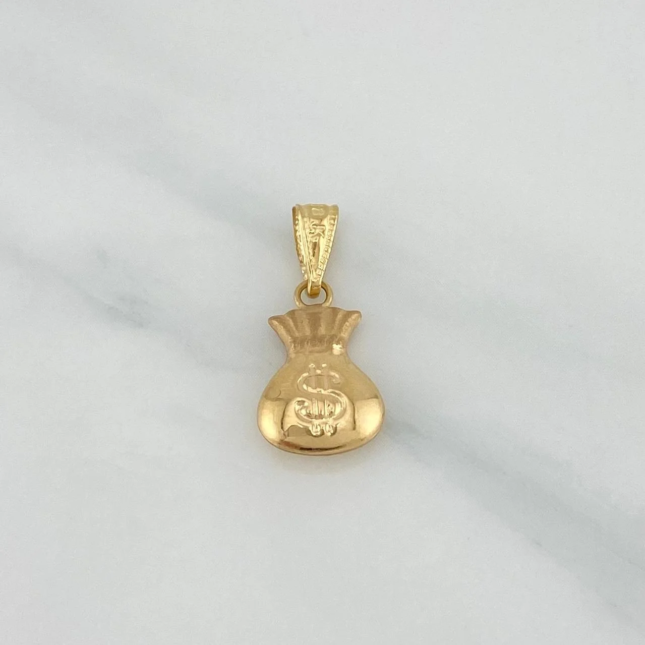 Dije Bolsa Dinero 0.85 g / 3/4 in Oro Amarillo 18K