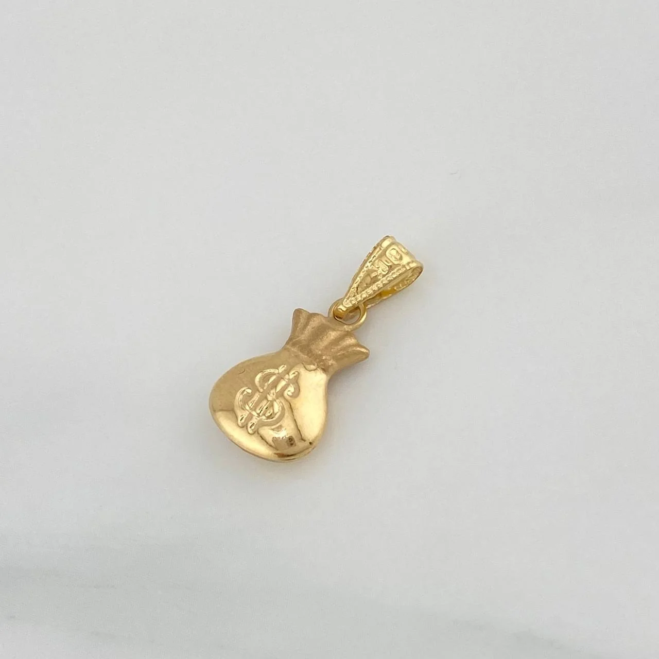 Dije Bolsa Dinero 0.85 g / 3/4 in Oro Amarillo 18K - Image 2