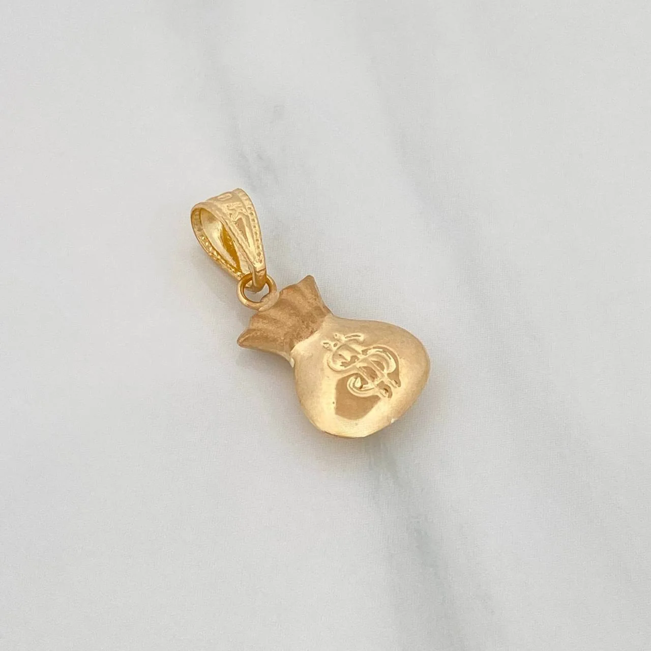 Dije Bolsa Dinero 0.9 g / 3/4 in Oro Amarillo 18K - Image 3