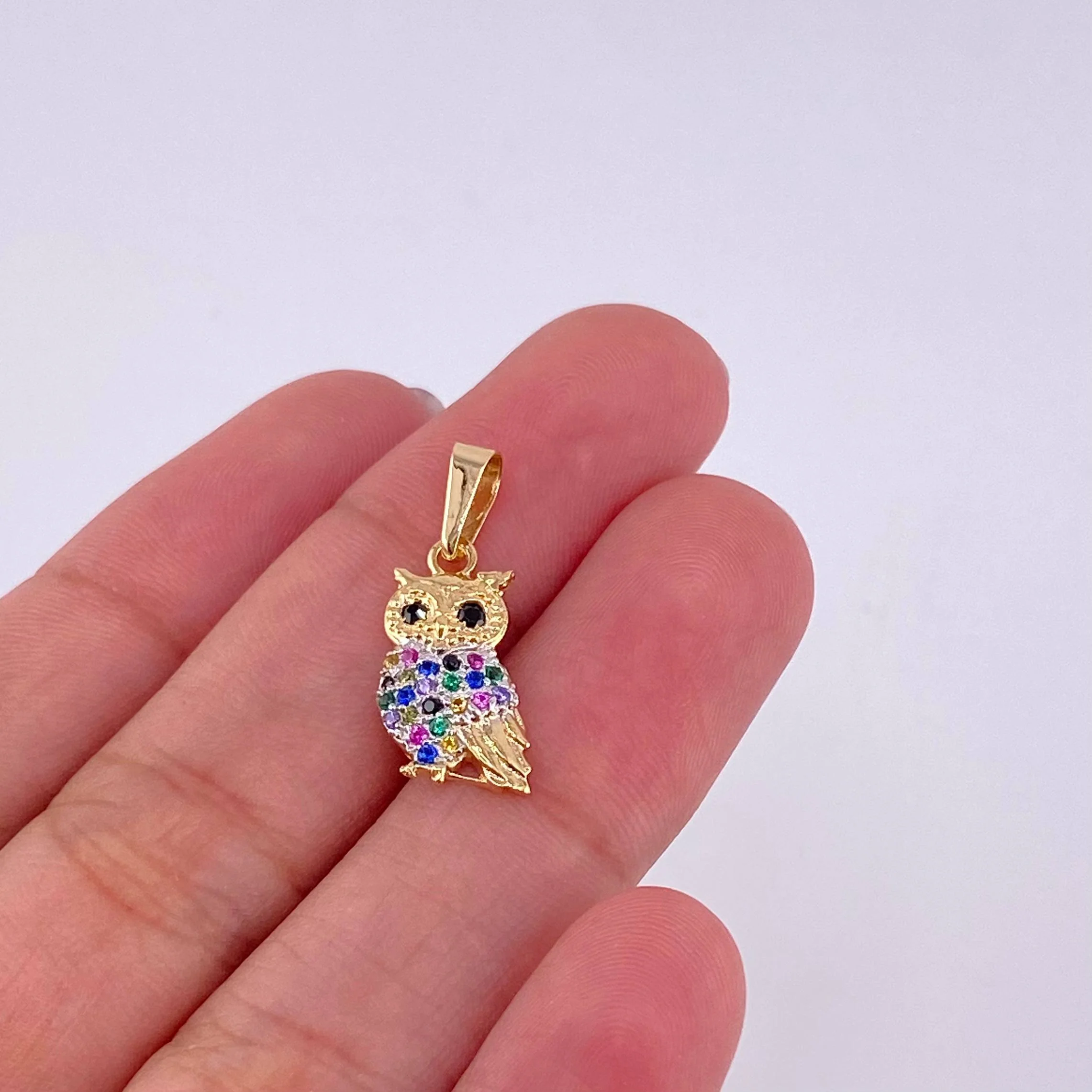 Dije Buho 1.25g / 3/4 in Oro Amarillo 18K - Image 3