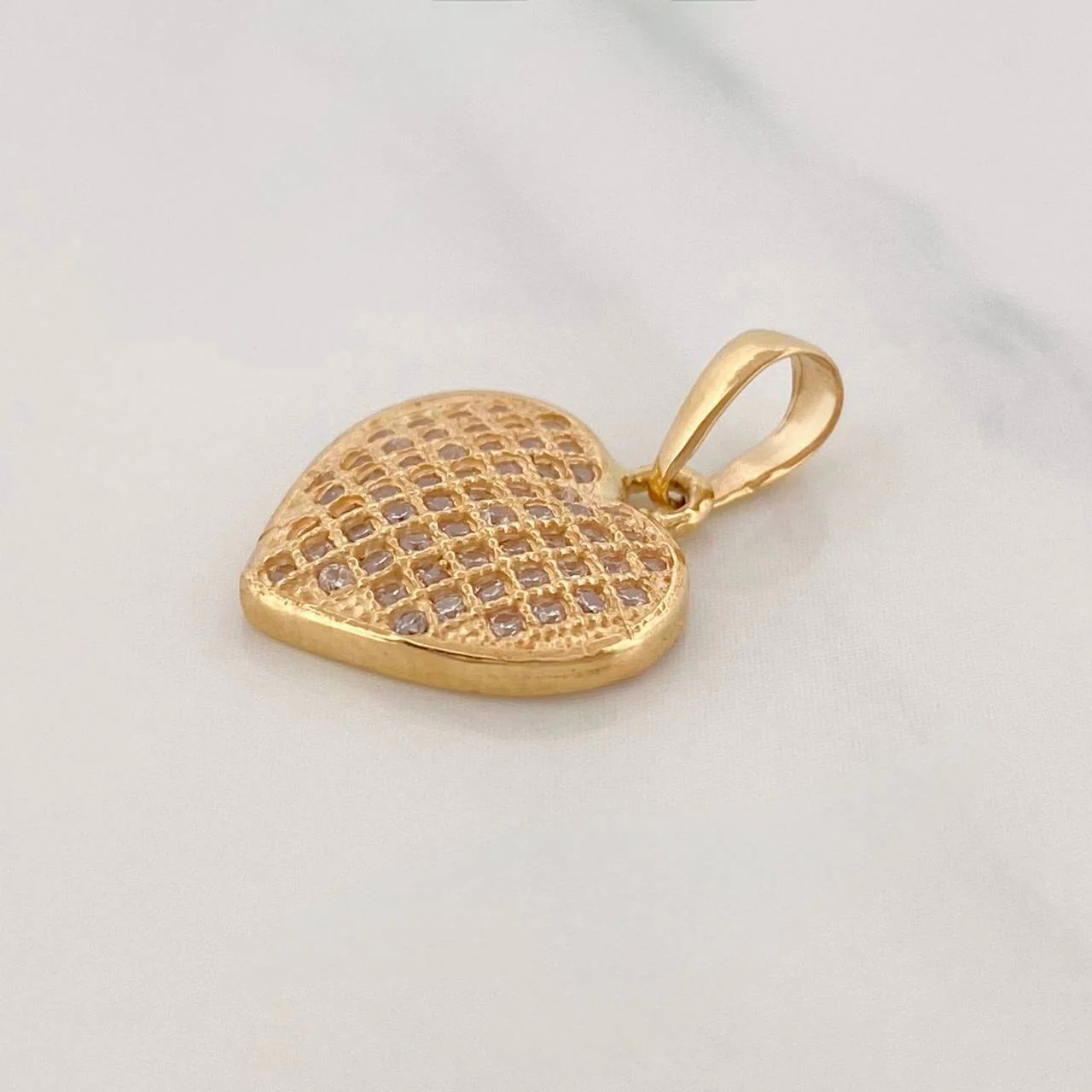 Dije Corazón 1.65g / 3/4 in Oro Amarillo 18K - Image 2
