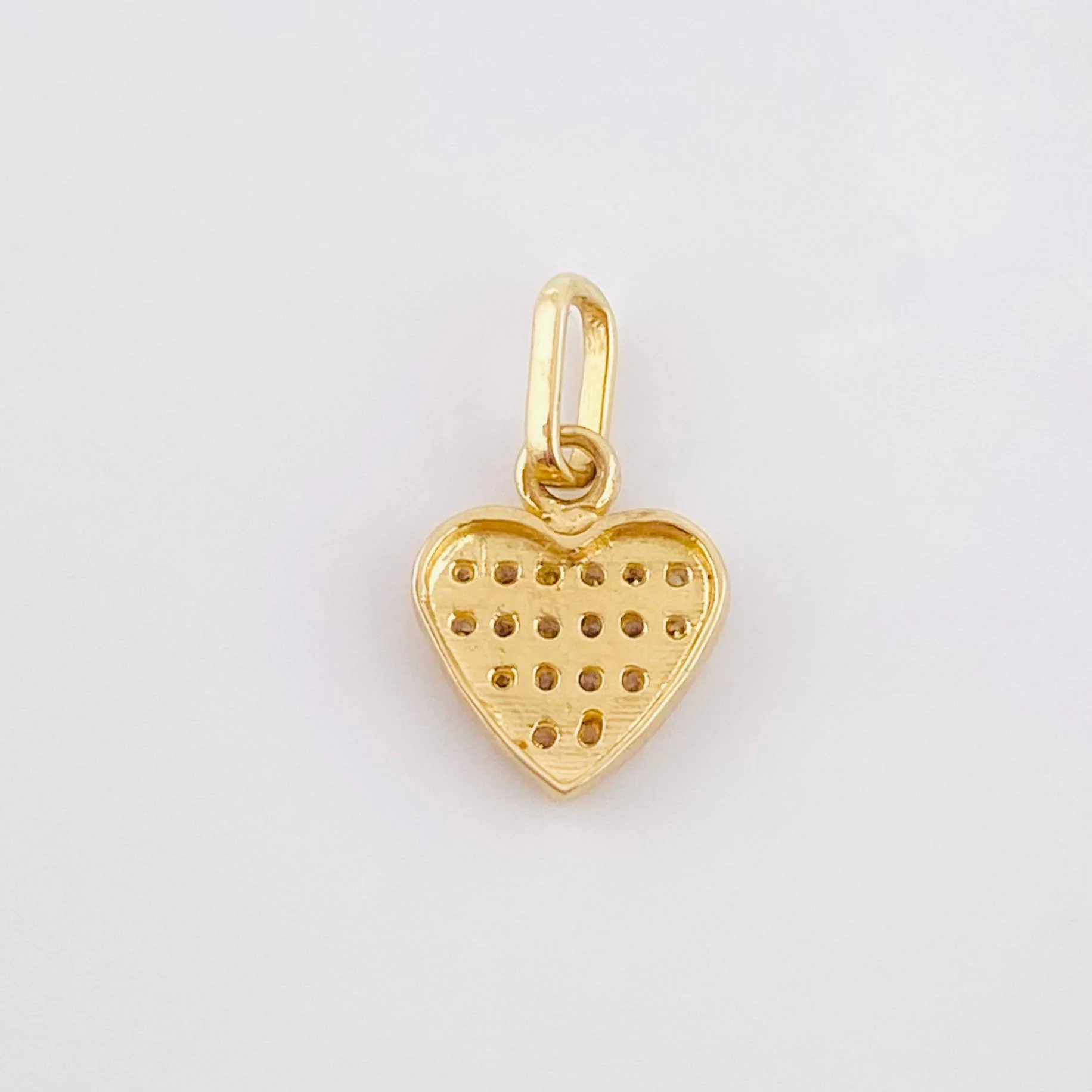 Dije Corazon Tupido 0.9gr / 1/2 in / Oro Amarillo 18K © - Image 3