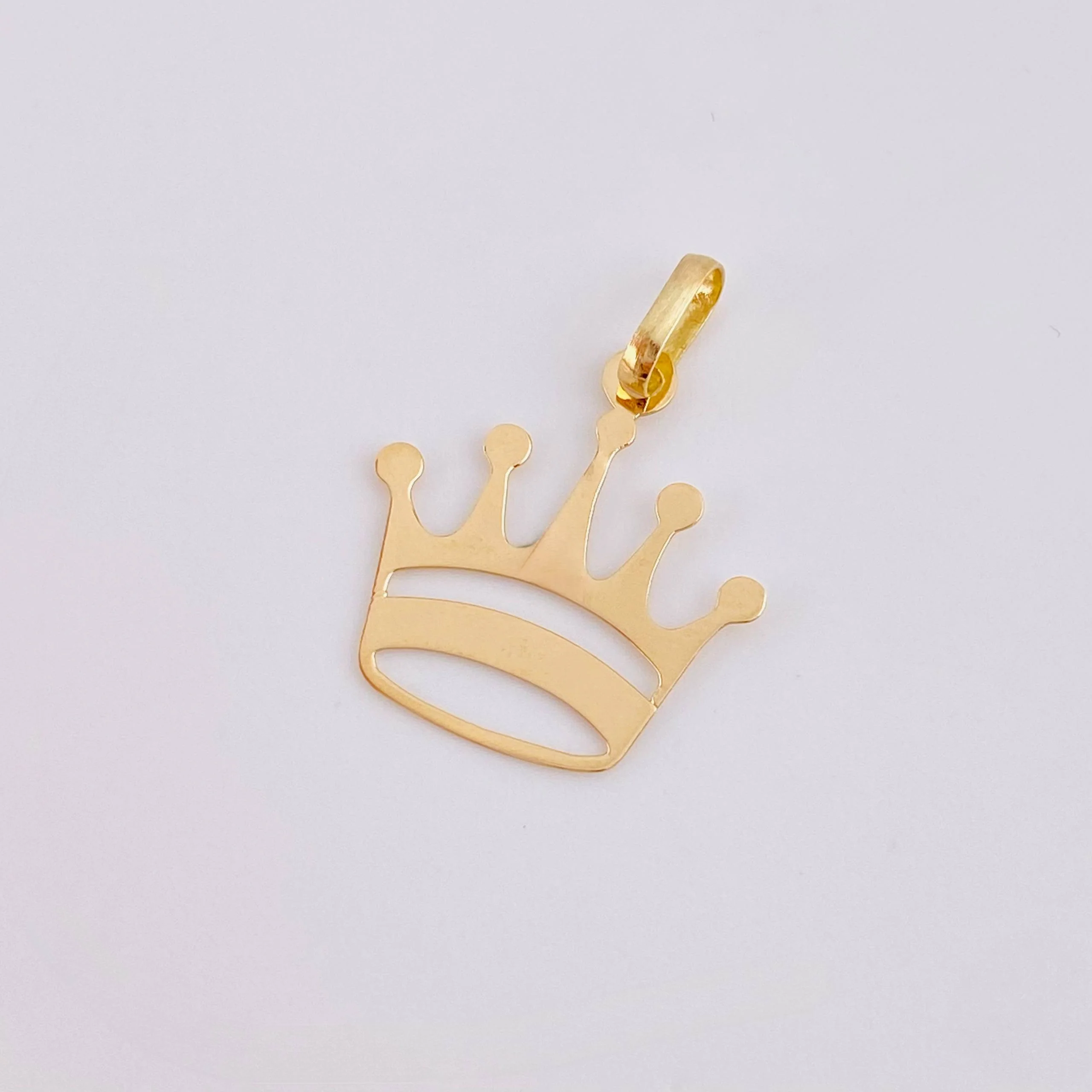 Dije Corona 0.4gr / 3/4 in / Oro Amarillo 18K * - Image 3