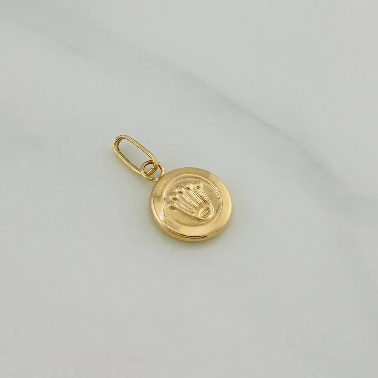 Dije Corona 0.6gr / 3/4 in / Oro Amarillo 18K % - Image 2