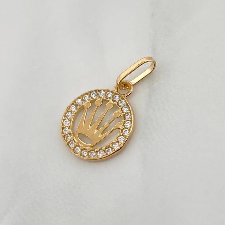 Dije Corona 0.8gr / 3/4 in / Oro Amarillo 18K % - Image 3