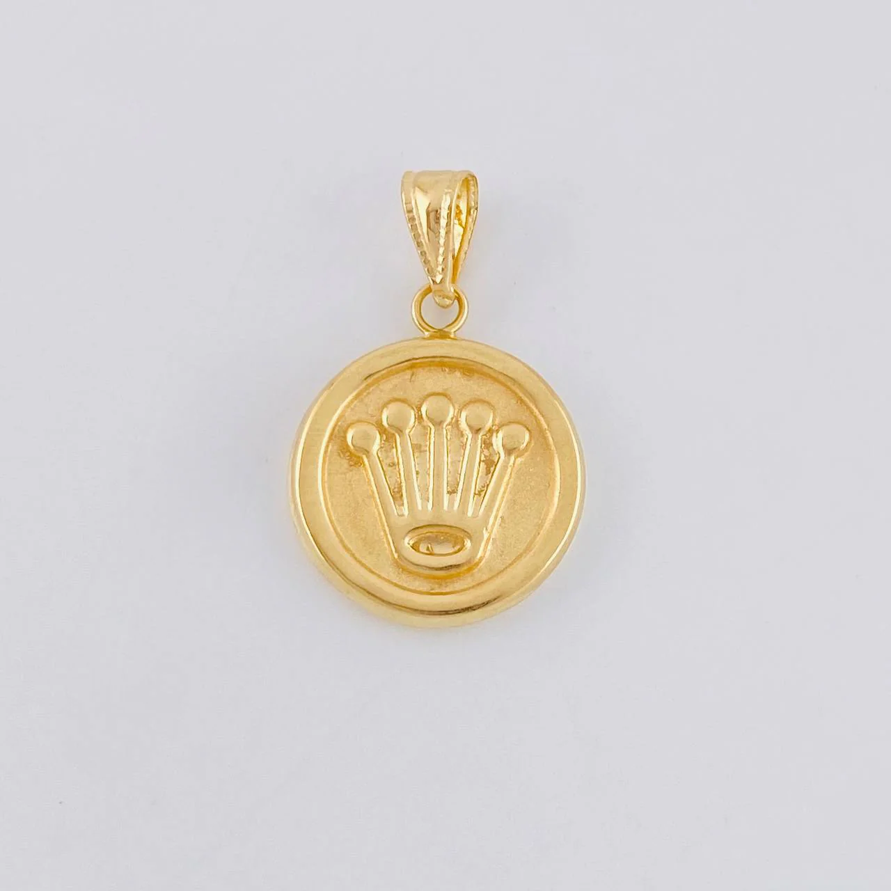 Dije Corona 1.15 g / 3/4 in Oro Amarillo 18K