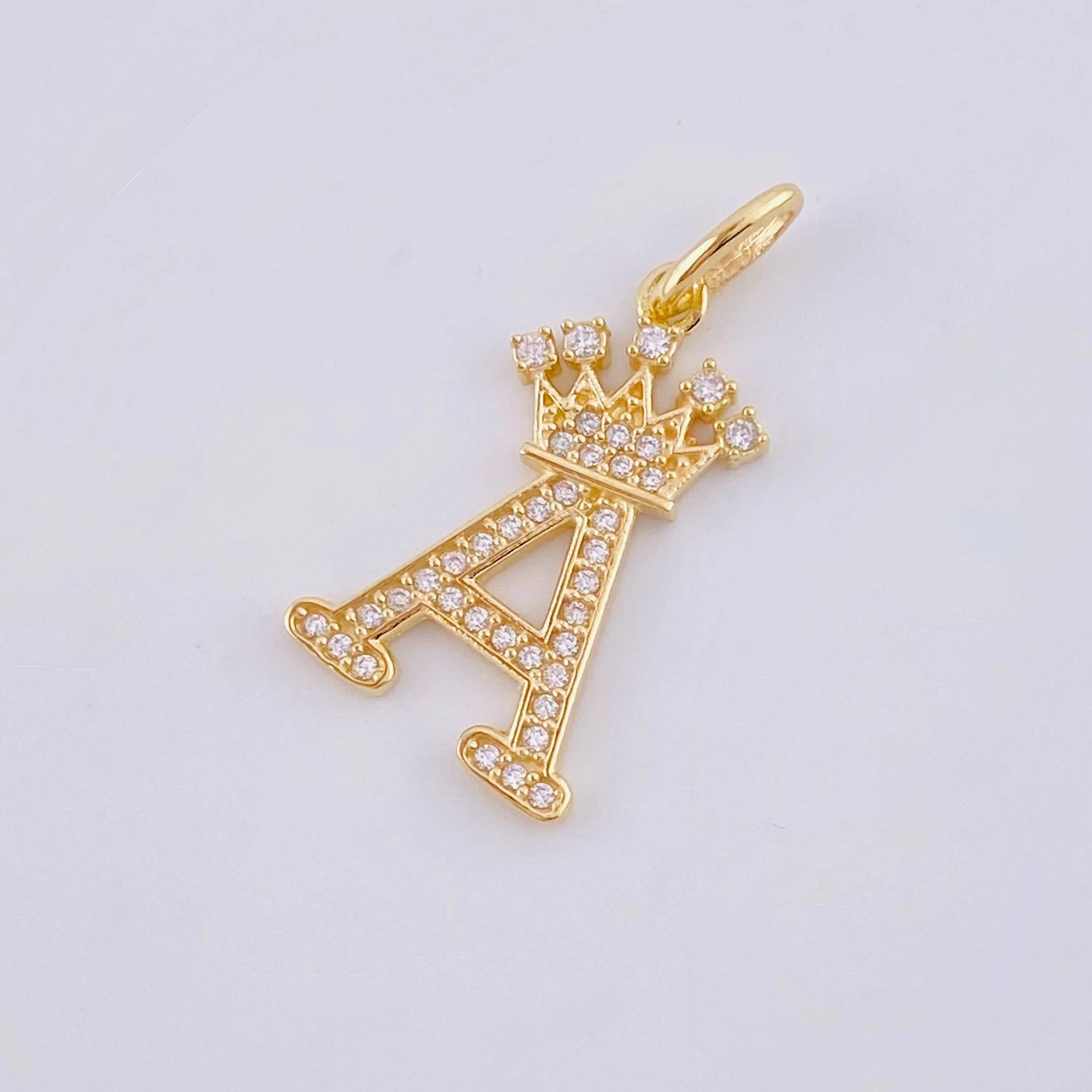 Dije Corona Letra A 2gr / 1 in / Oro Amarillo 18K * - Image 4
