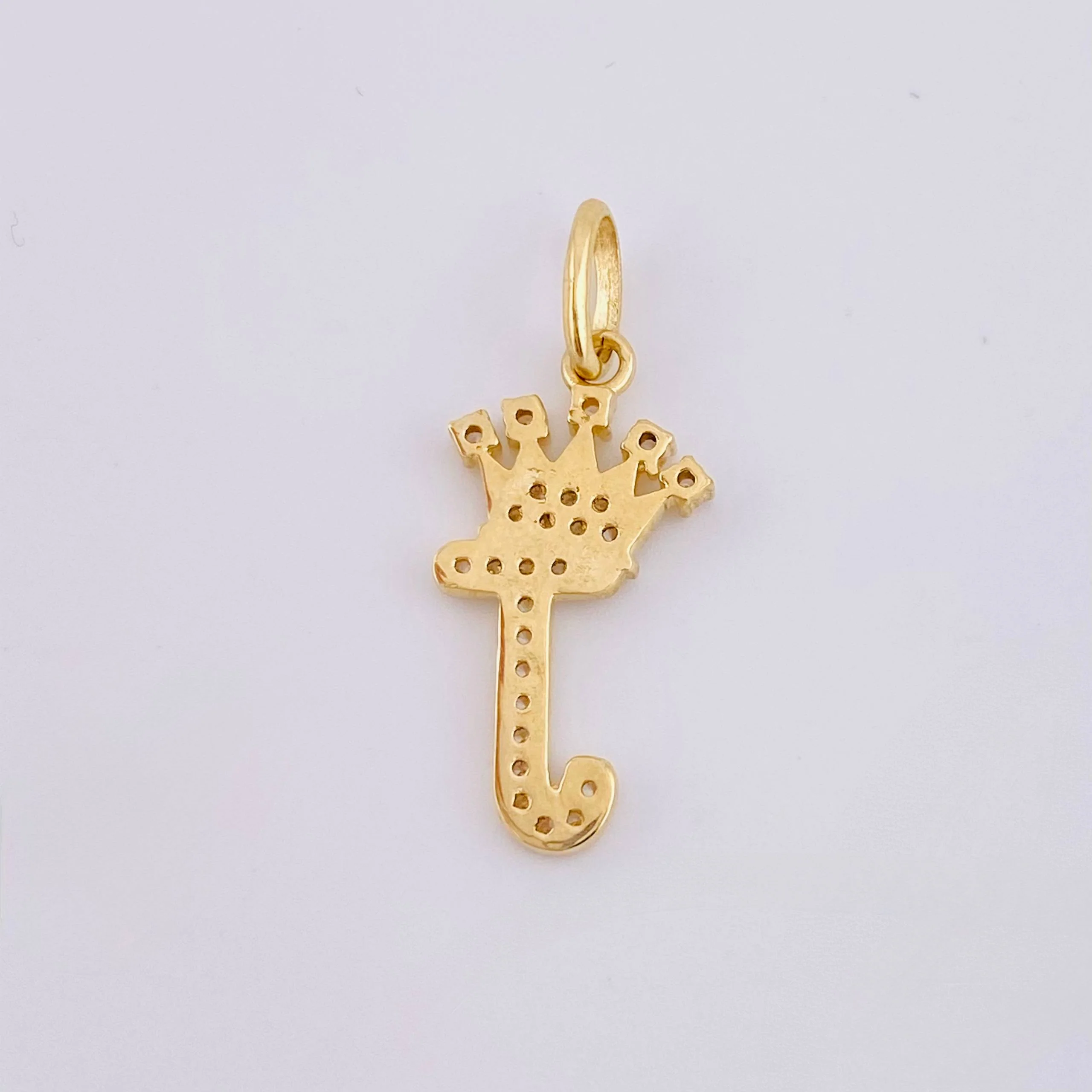 Dije Corona Letra J 1.45 g / 1 in Oro Amarillo 18K - Image 4