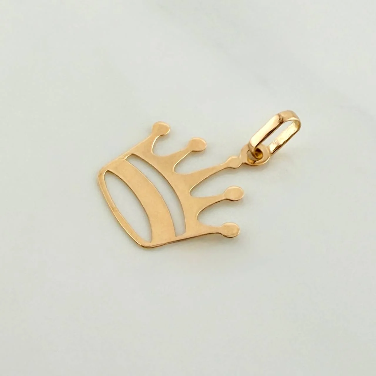 Dije Corona Real 0.4gr / 3/4 in / Oro Amarillo 18K % - Image 3