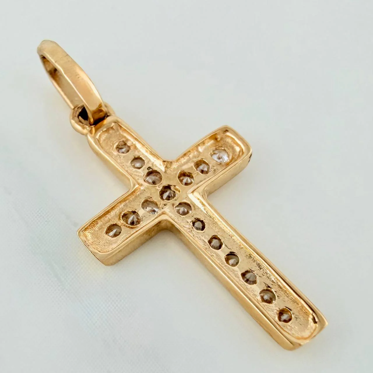 Dije Cruz 0.95gr / 1 in / Oro Amarillo 18K & - Image 4
