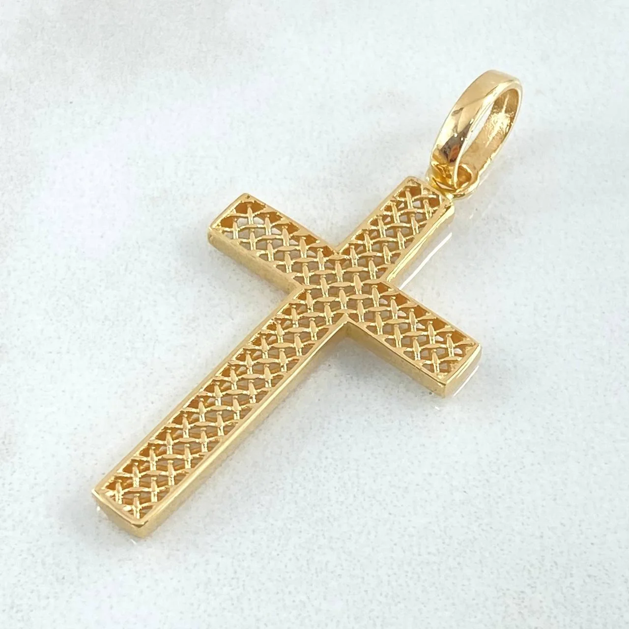 Dije Cruz Malla 2.25 g / 1 1/2 in Oro Amarillo 18K - Image 3