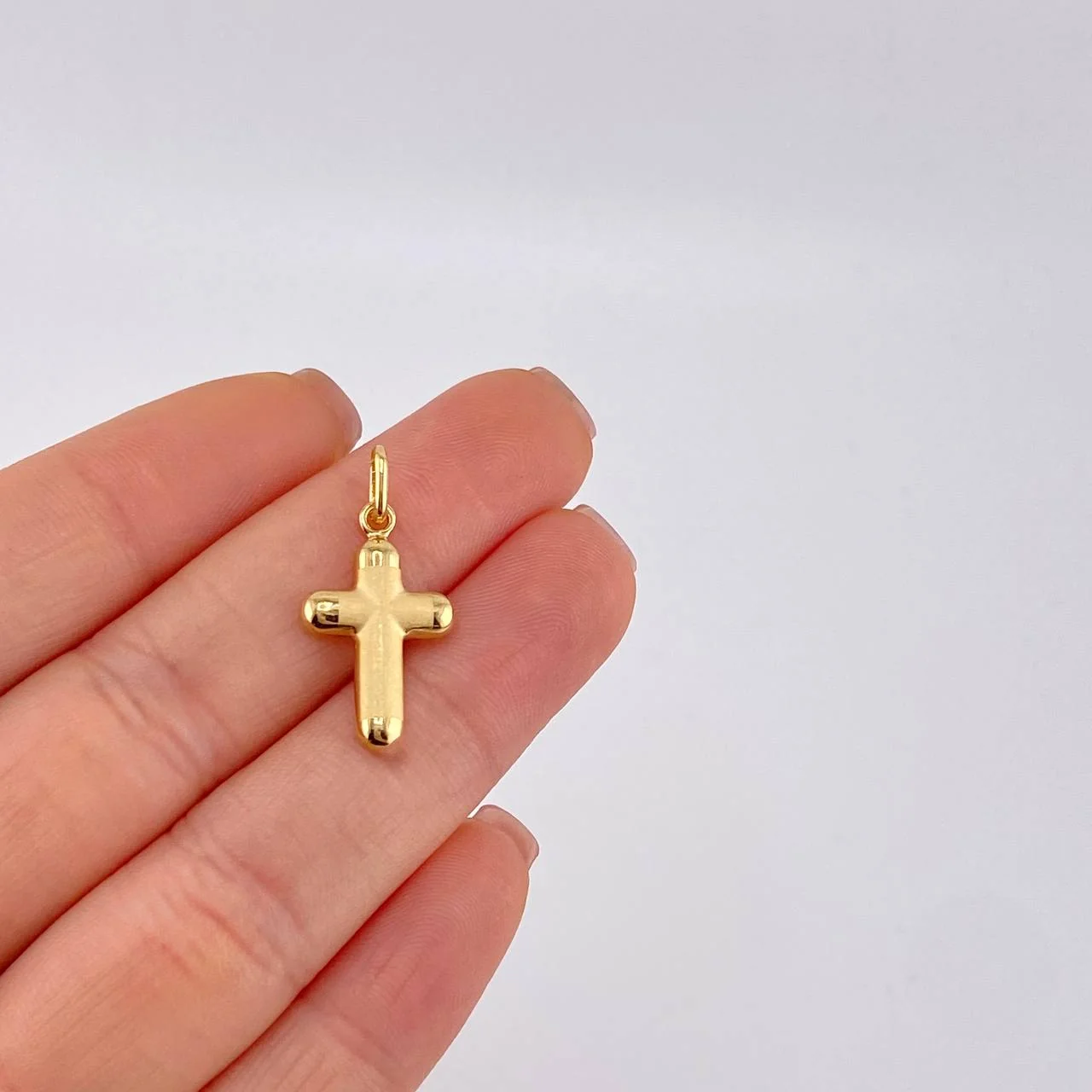 Dije Cruz Mate 1.2 g / 1 in Oro Amarillo 18K - Image 5