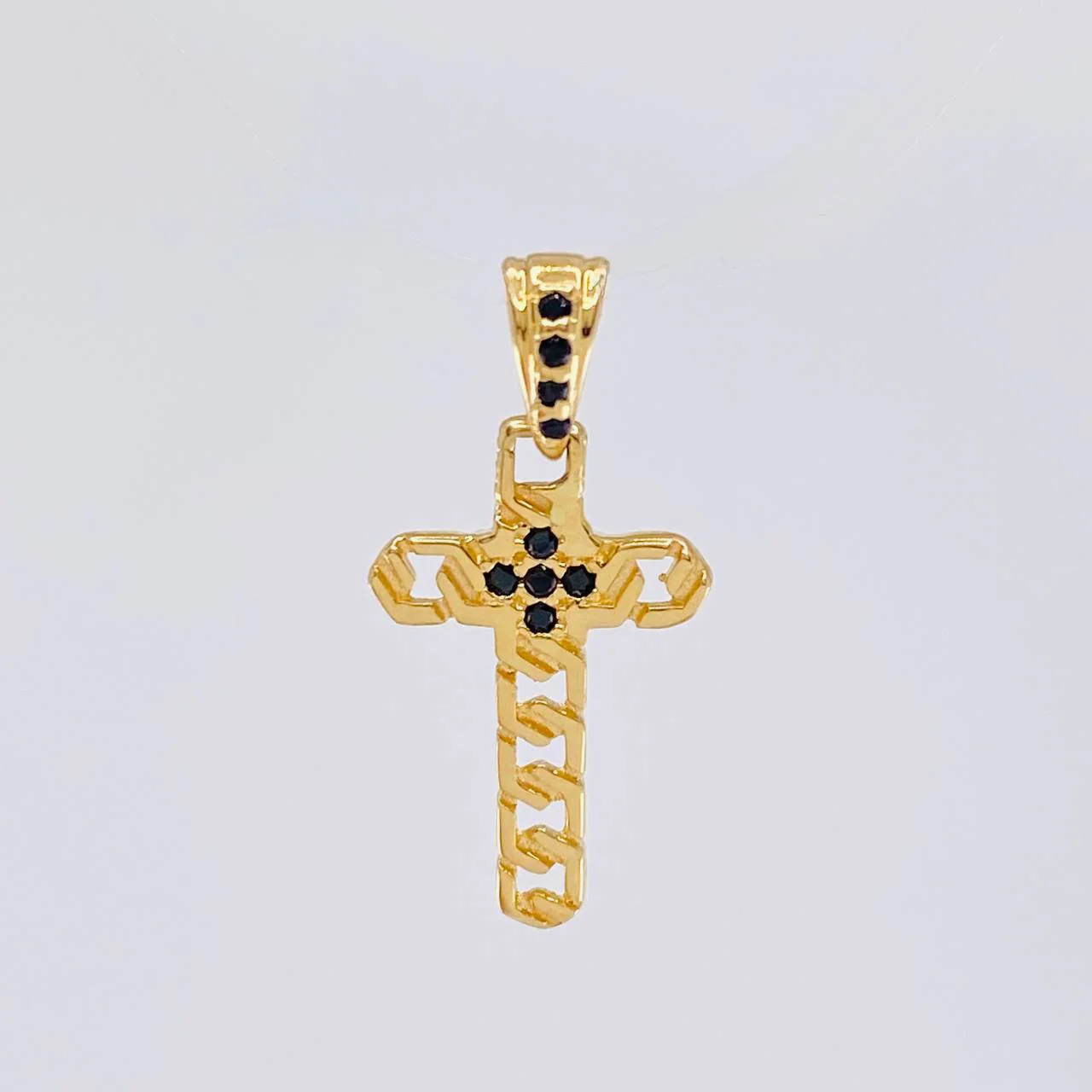 Dije Cruz Panzer 1 g / 3/4 in Oro Amarillo 18K - Image 3