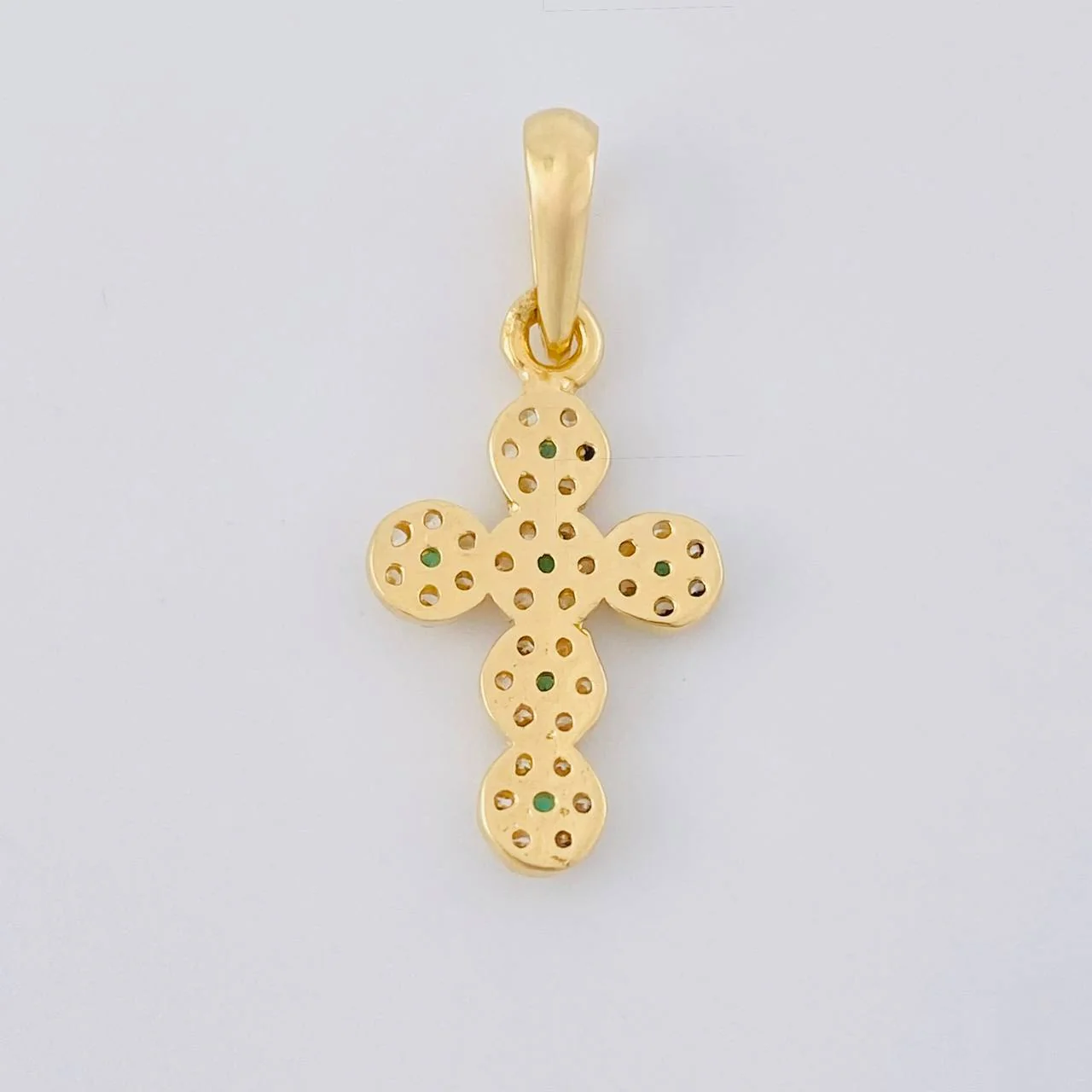 Dije Cruz Tupida 1.7 g / 1 in Oro Amarillo 18K - Image 4