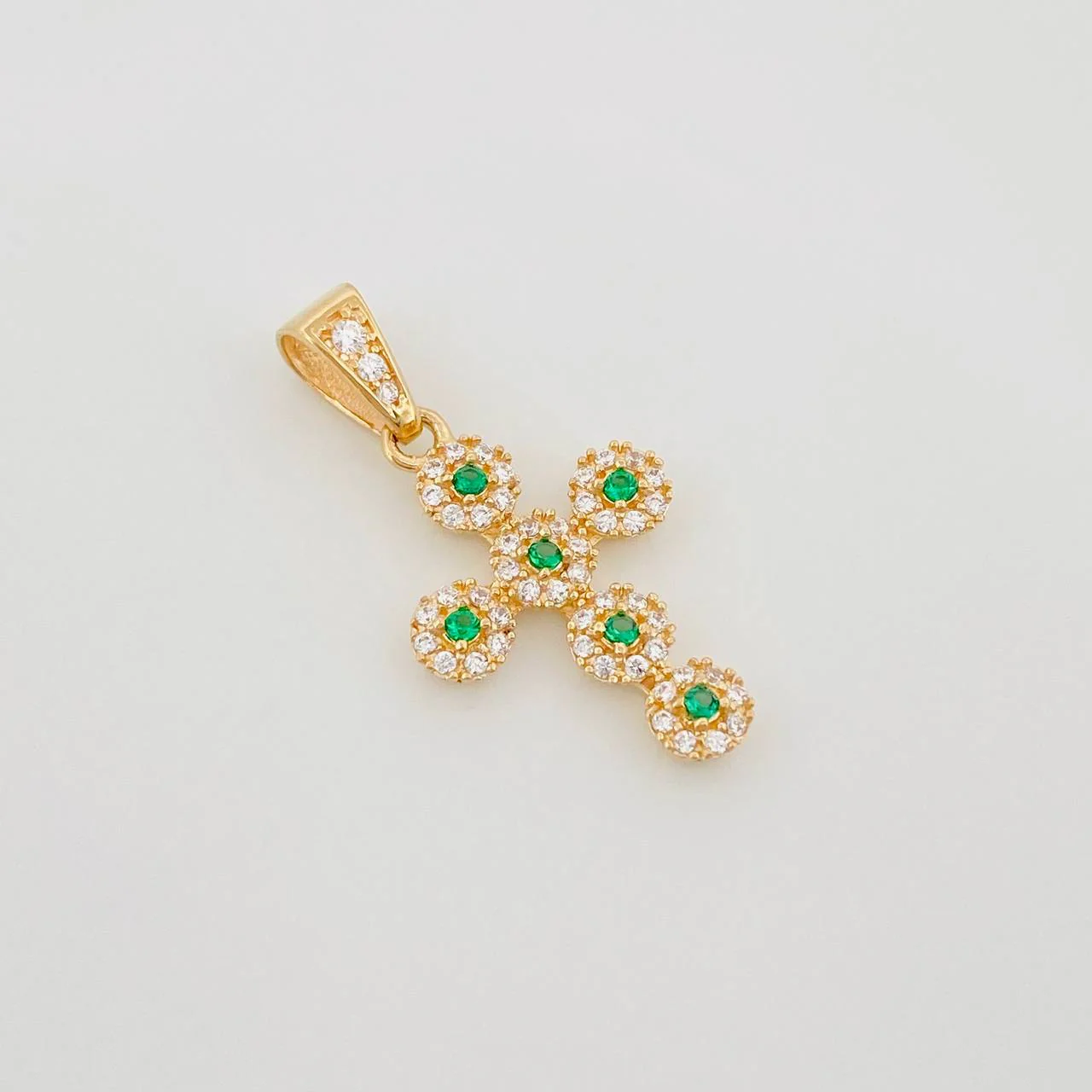 Dije Cruz Tupida 1.85 g / 1 1/4 in Oro Amarillo 18K - Image 2