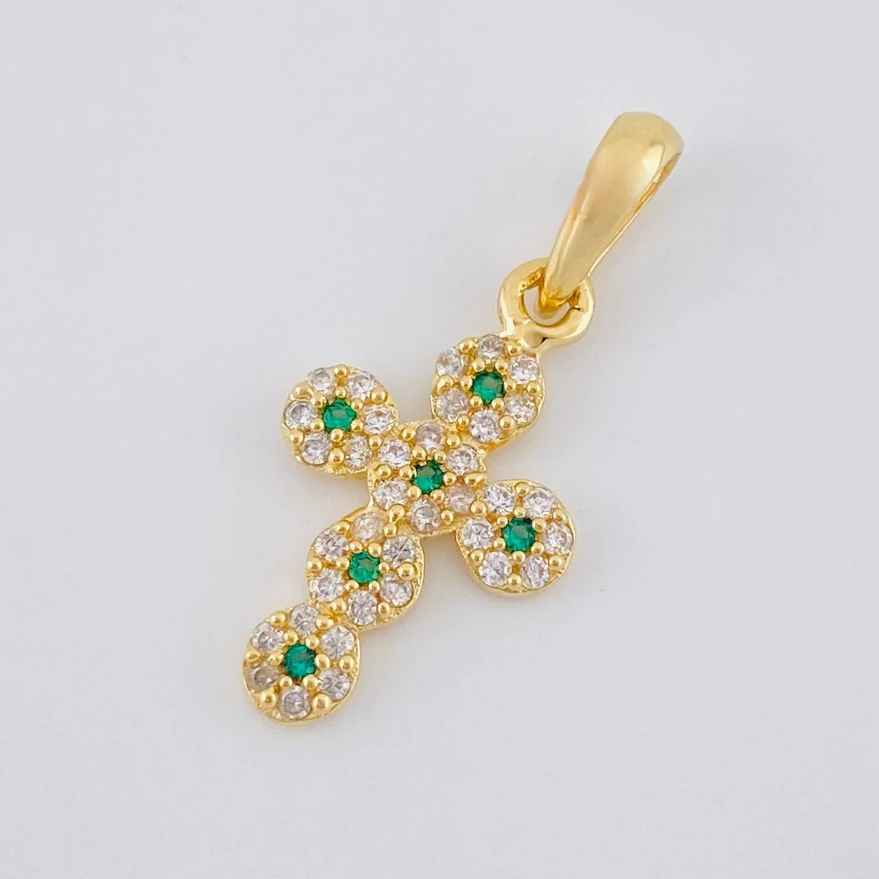 Dije Cruz Tupida 1.85 g / 1 in Oro Amarillo 18K - Image 3