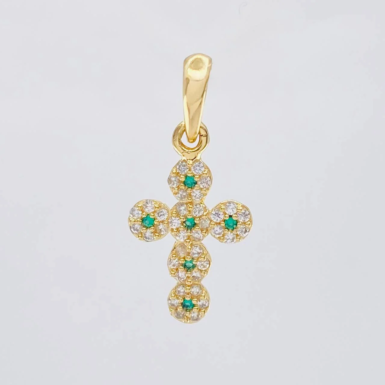 Dije Cruz Tupida 1.85 g / 1 in Oro Amarillo 18K - Image 2
