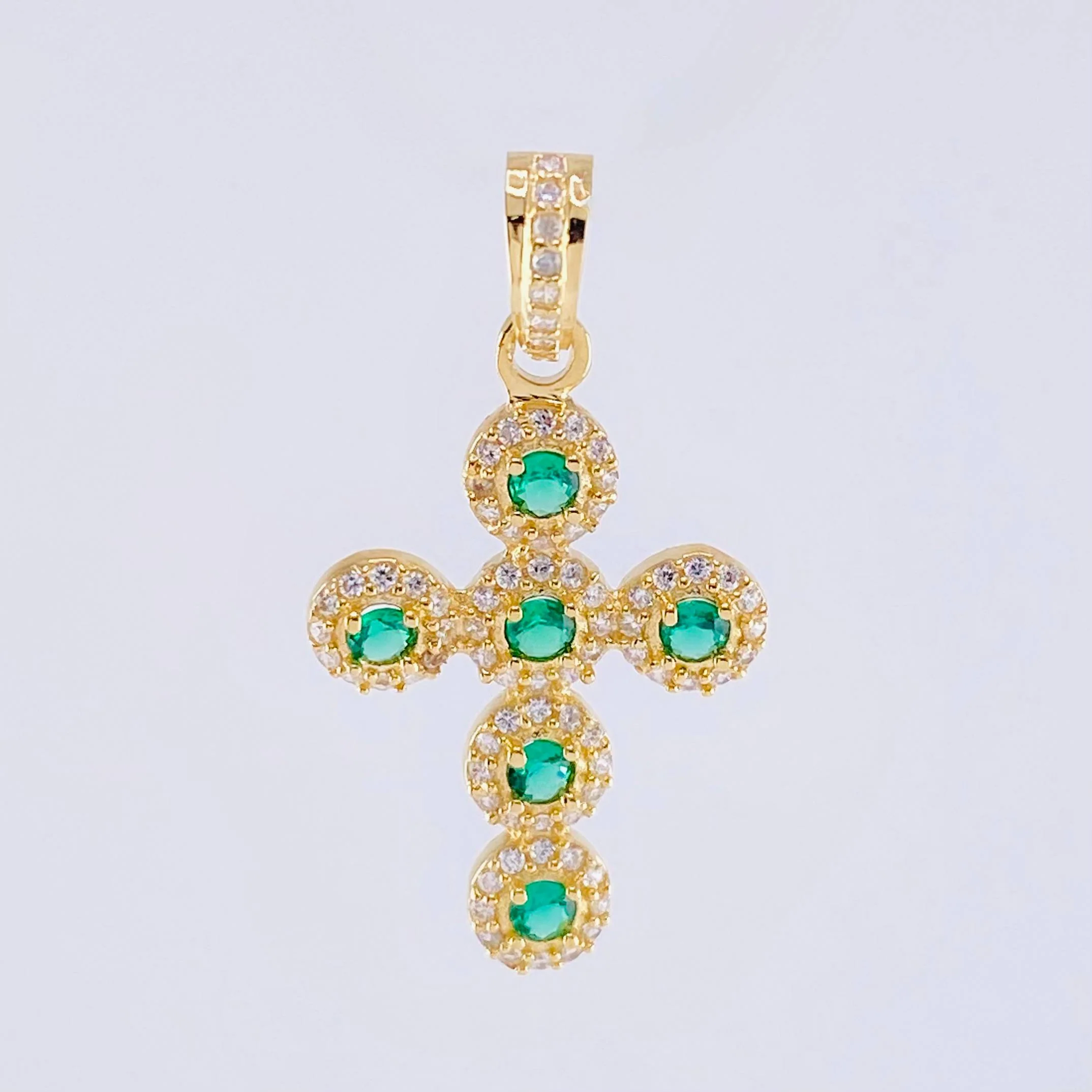 Dije Cruz Tupida 2.8gr / 1 1/4 in / Oro Amarillo 18K *