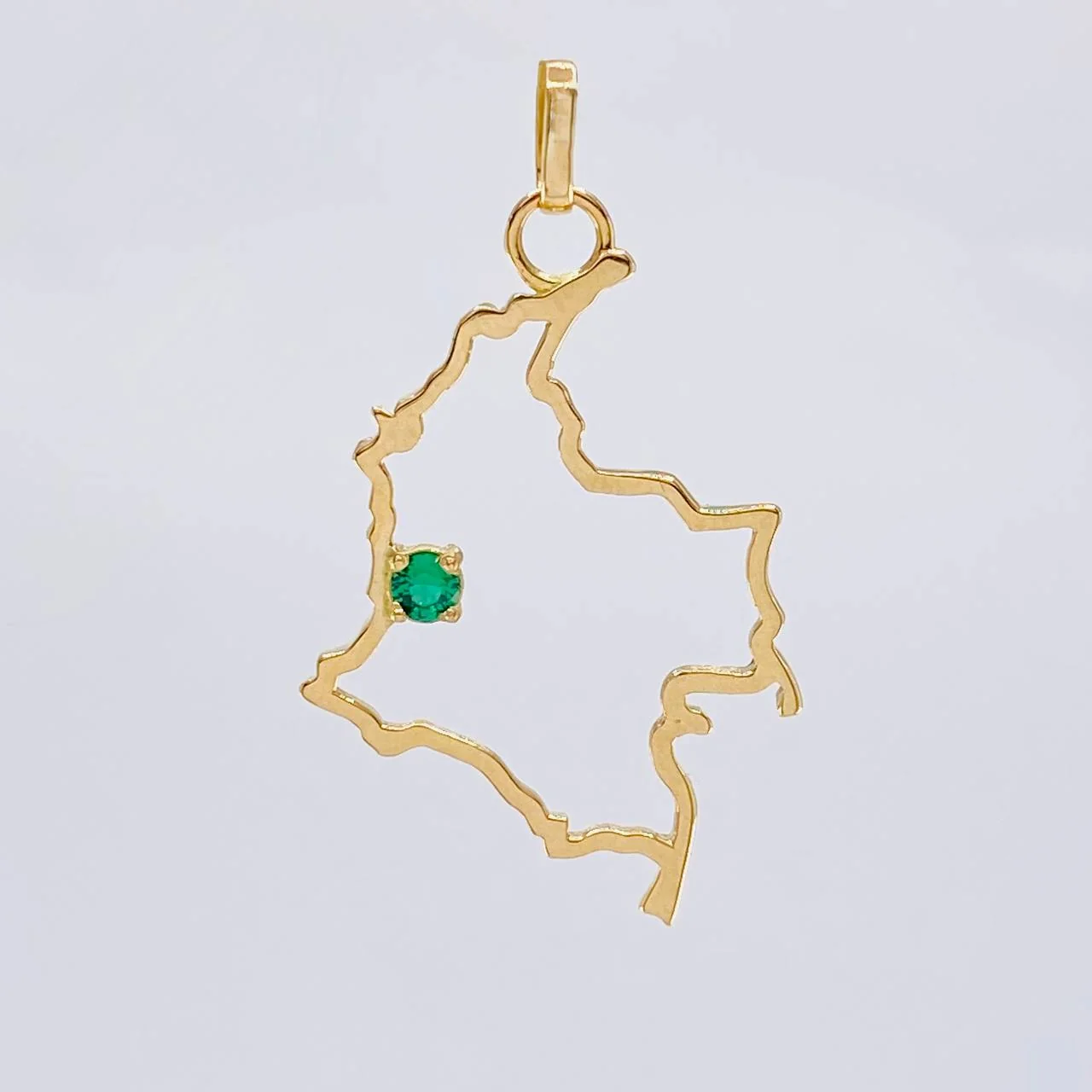 Dije Mapa Colombia 1.9g / 1 1/2 in Oro Amarillo 18K - Image 2