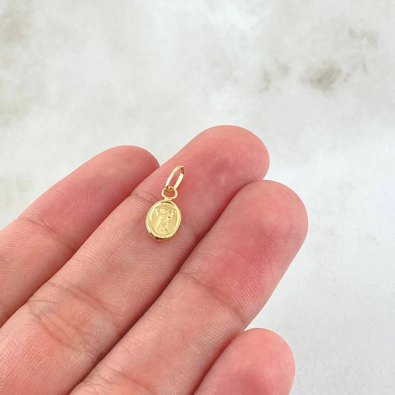 Dije Divino Niño 0.25gr / 1/2 in / Oro Amarillo 18K © - Image 4